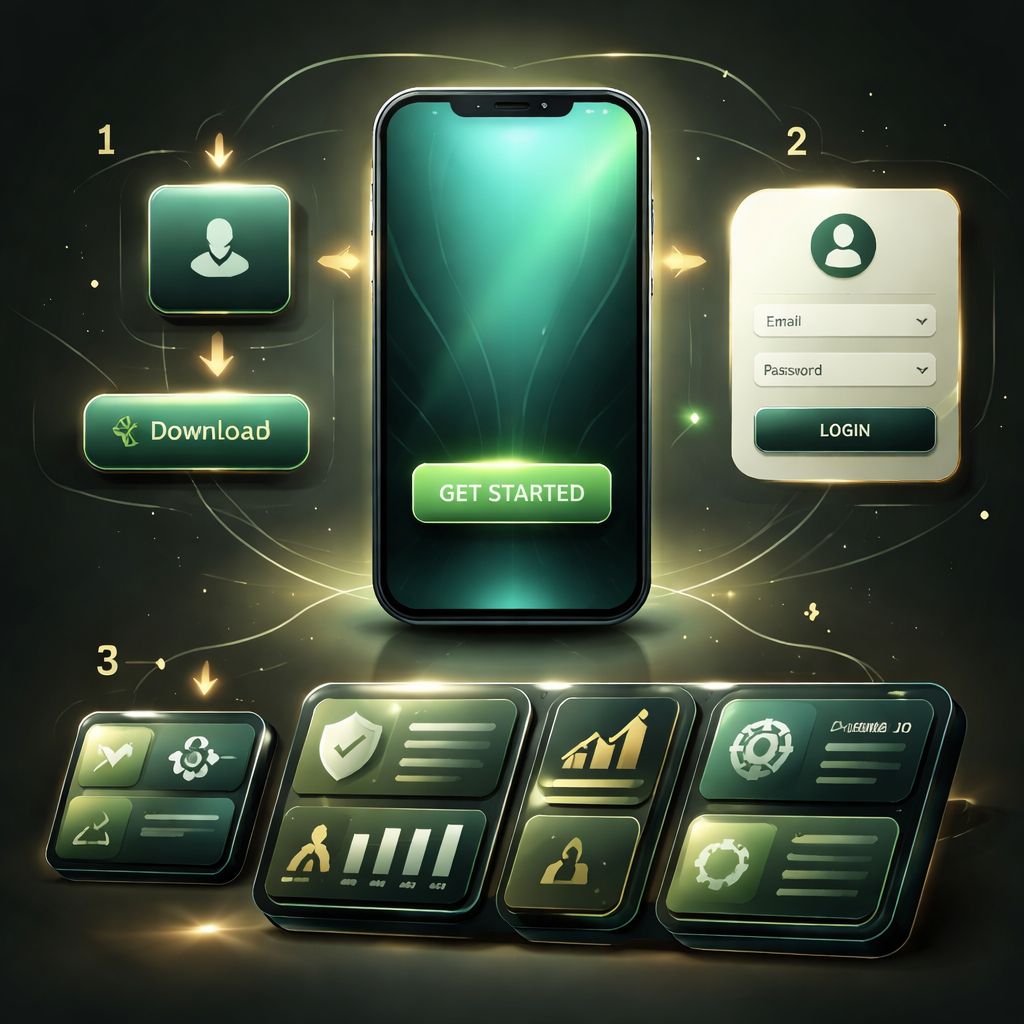 Pasos de acceso a la app VivaGana en un smartphone en México